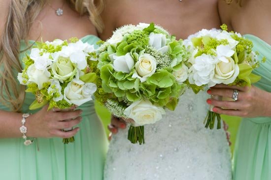 Зеленый букет зеленой свадьбы
