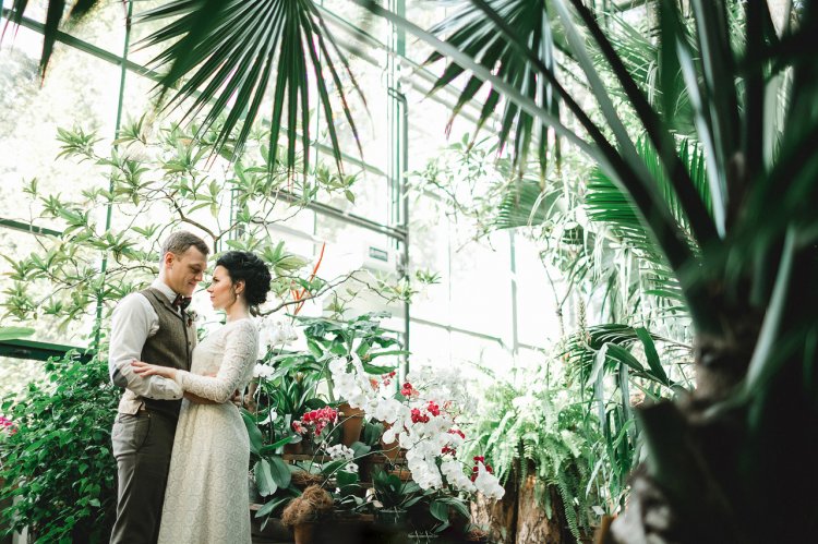 Свадьба в ботпническом саду