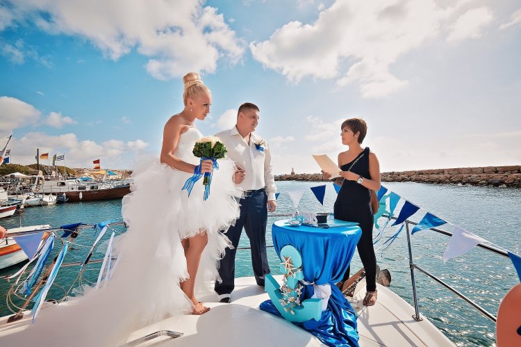 Регистрация брака на яхте