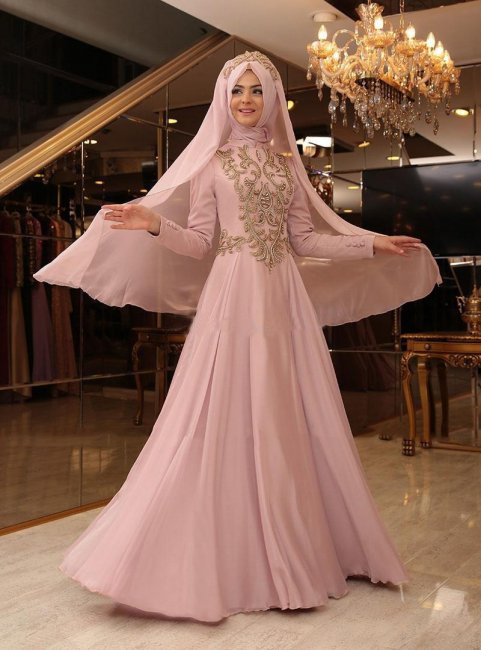 Арабске платье розового оттенка