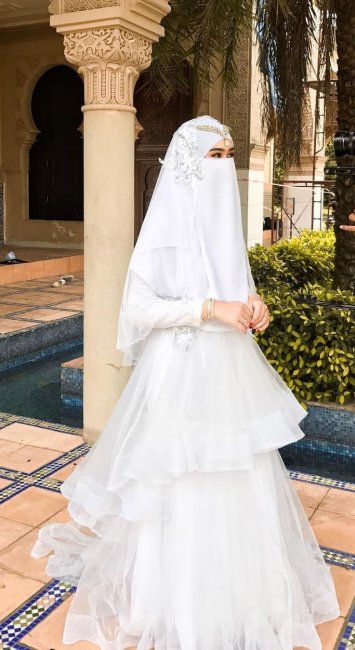 Арабское платье с добавлением фатина
