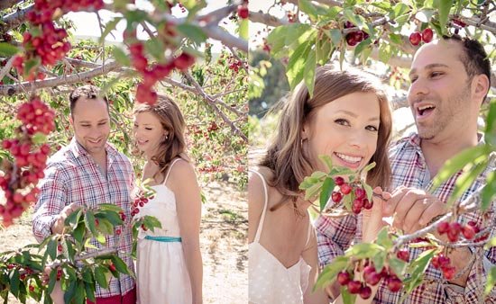 Образы молодоженов вишневой свадьбы