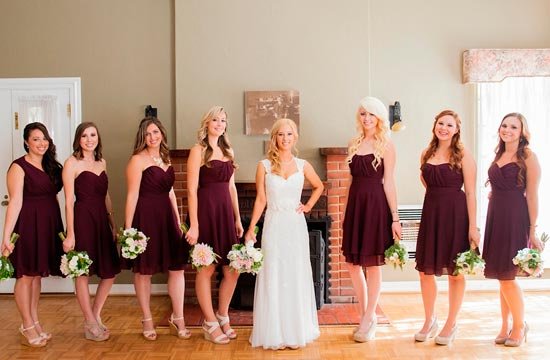 Как выбрать платья для подружек невесты