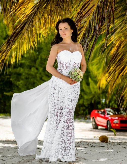 Свадебное платье для пляжа