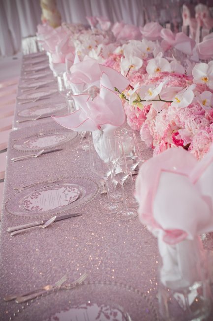 Свадьба в пастельном розовом цвете