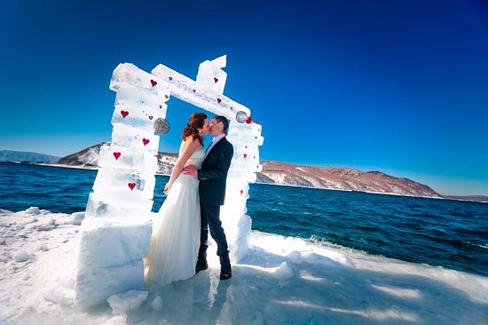 Свадебная арка из льда