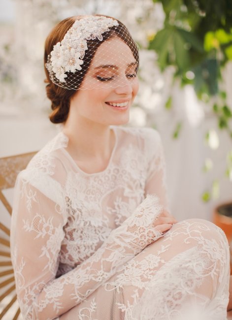 Вуалетка - стильный аксессуар невесты