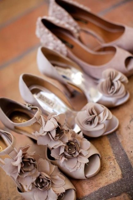 Свадебные туфли в цвете Iced Coffee
