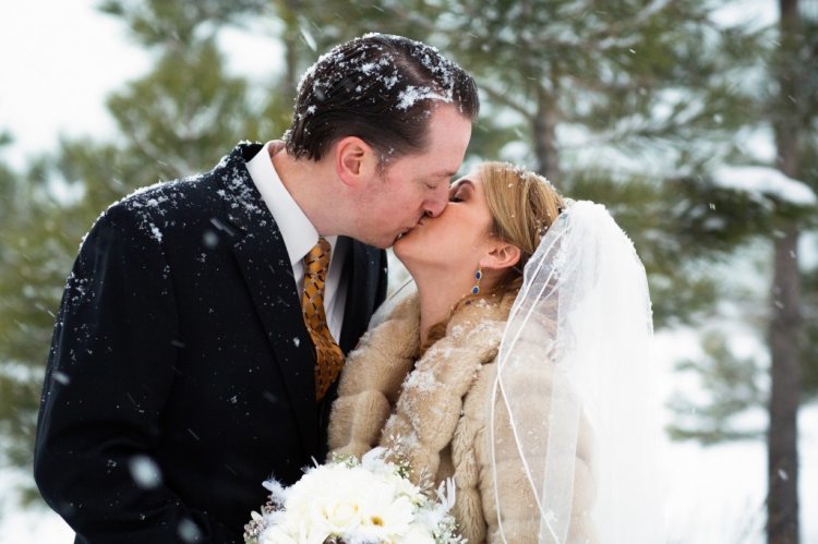 Свадебные фото в снег